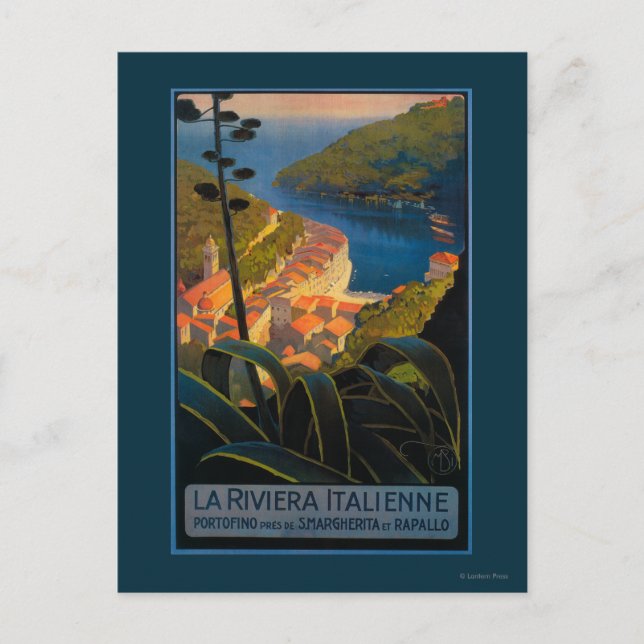 Postal La riviera italiana (Anverso)