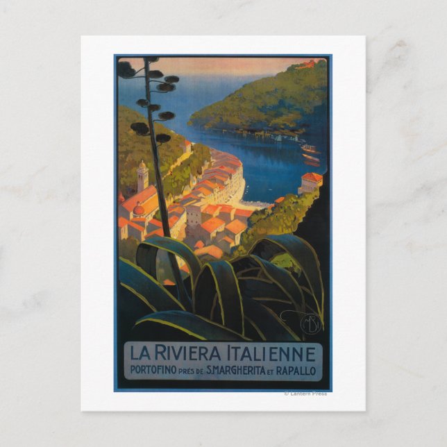 Postal La riviera italiana (Anverso)