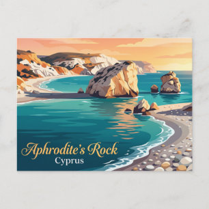 Postal La Roca de Afrodita Chipre