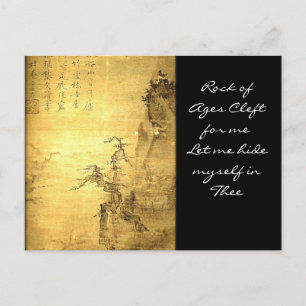 Postal La roca de la edad me deja esconderme en