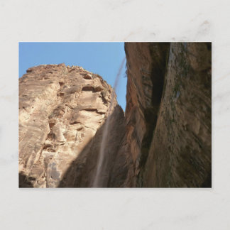 Postal La roca llorona de Zion en el parque nacional Zion