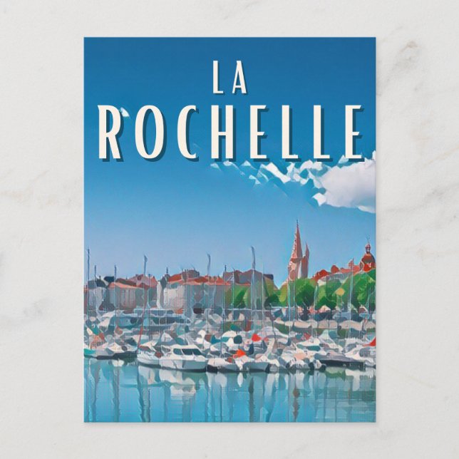 Postal La Rochelle Photo Vintage  (Anverso)