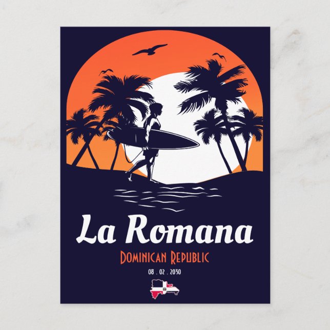 Postal La Romana Souvenirs de época de la República Domin (Anverso)