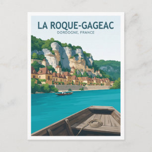 Postal La Roque-Gageac Sarlat-la-Canéda Francia