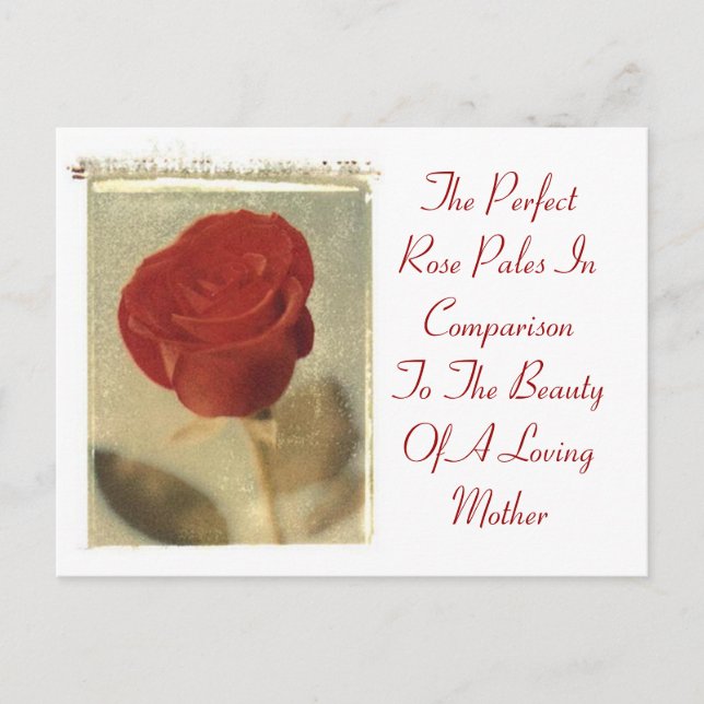 Postal La Rosa perfecta contra la madre (Anverso)