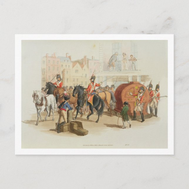 Postal La rueda de la lotería, grabada por el artista, 18 (Anverso)