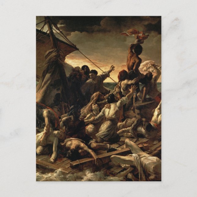 Postal La ruidosa de la Medusa - Théodore Géricault (Anverso)