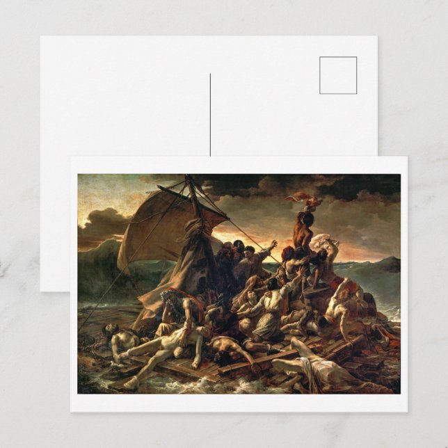 Postal La ruidosa de Medusa Théodore Géricault | (Anverso / Reverso)