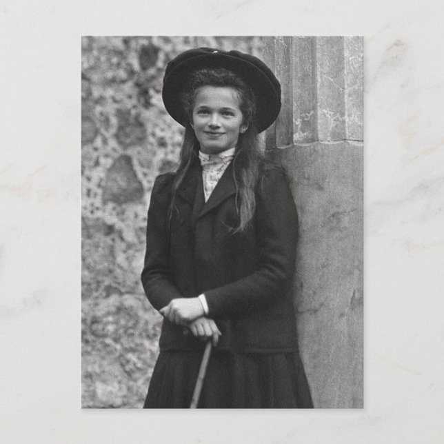 Postal La Rusia de la Gran Duquesa Olga Romanov (Anverso)