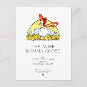 Postal La sabia cubierta de ganso de Mamma