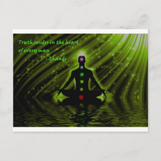 Postal La sabiduría de Gandhi