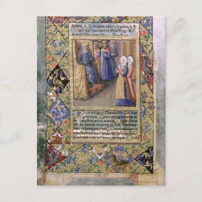 Postal La sabiduría de Salomón (Anverso)