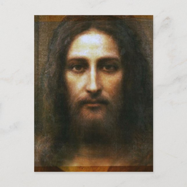POSTAL LA SAGRADA CARA DE JESÚS (Anverso)
