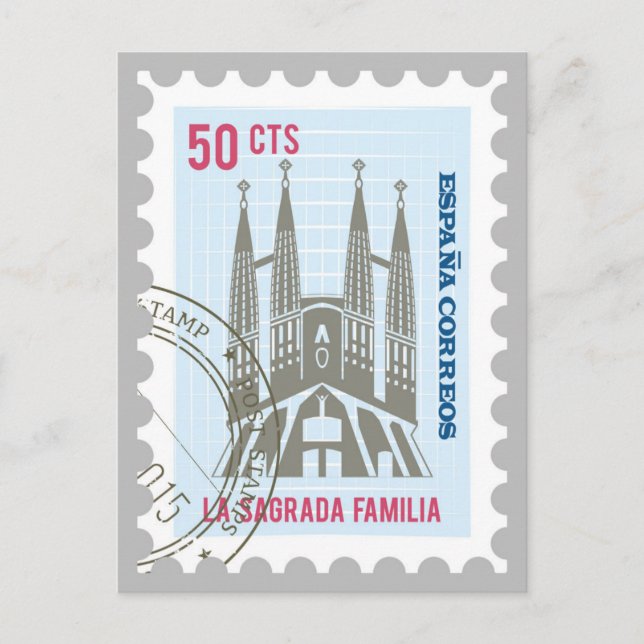 Postal La Sagrada Familia (Anverso)