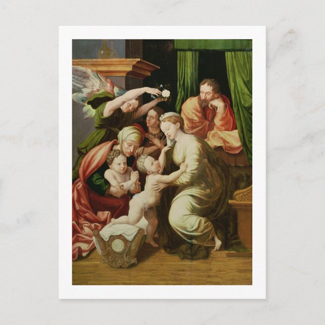 Postal La sagrada familia (Anverso)