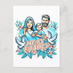 Postal La sagrada familia