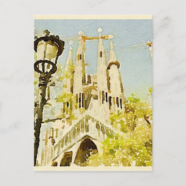 Postal La Sagrada Familia (Anverso)