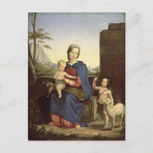 Postal La sagrada familia (Anverso)