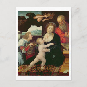 Postal La Sagrada Familia, 1522 (petróleo en el panel)