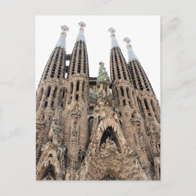Postal La Sagrada Familia - Barcelona, España (Anverso)