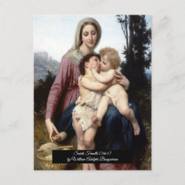 Postal La Sagrada Familia de Bouguereau