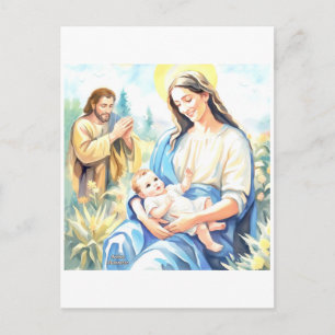 Postal La Sagrada Familia - Natividad