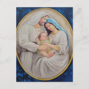 Postal La Sagrada Familia: Retrato del Amor Divino
