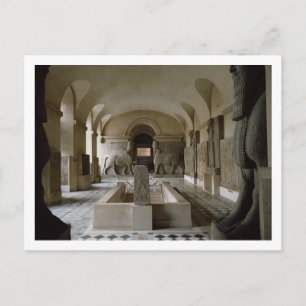 Postal La sala asiria del Louvre en París (foto)