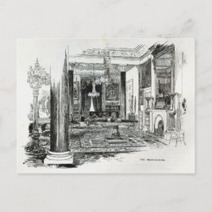 Postal La sala de dibujo, la casa Osborne