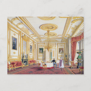 Postal La sala de estar blanca en el castillo de Windsor