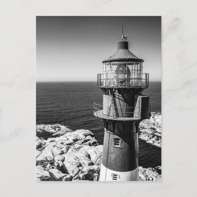 Postal La sala de farolillos de un faro | Bømlo Noruega (Anverso)