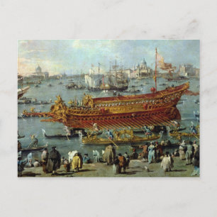 Postal La salida del "Bucentaur"