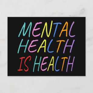 Postal La salud mental es la salud, la conciencia de la s
