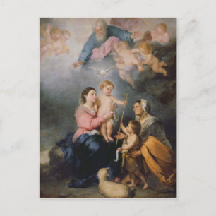 Postal La Santa Familia o la Virgen de Sevilla