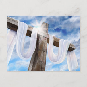 Postal La Santísima Cruz - Violada en Blanco