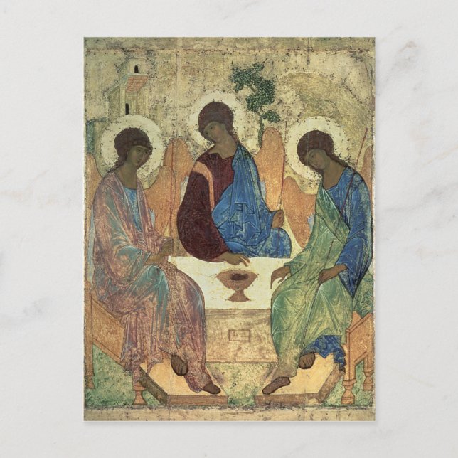 Postal La Santísima Trinidad, años 1420 (Anverso)