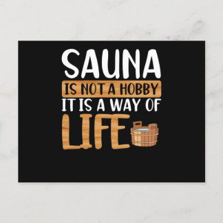 Postal La sauna no es un hobby