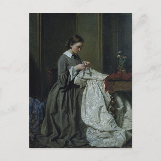 Postal La Seamstress (Anverso)