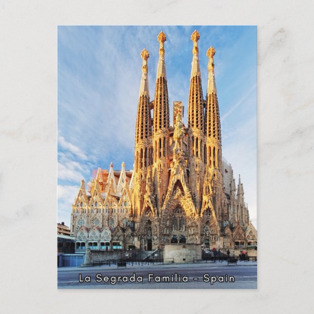 Postal La Segrada Familia - España (Anverso)