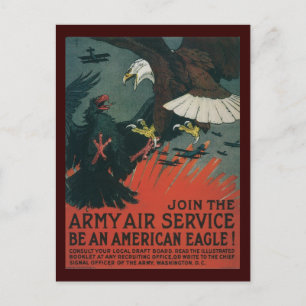 Postal La Segunda Guerra Mundial del Águila Americana