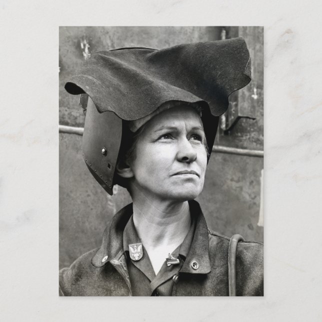 Postal La Segunda Guerra Mundial Rosie the Riveter (Anverso)