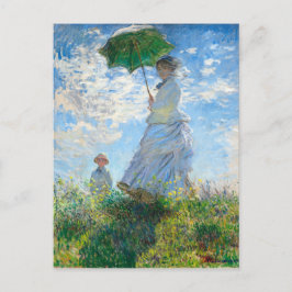 Postal La señora Monet de Claude Monet y su hijo