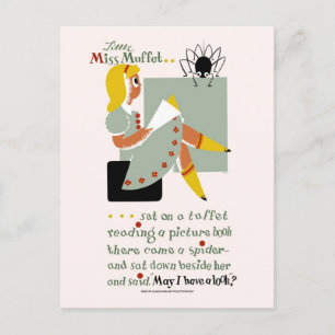 Postal La señorita Muffet. poster de promoción de la lect