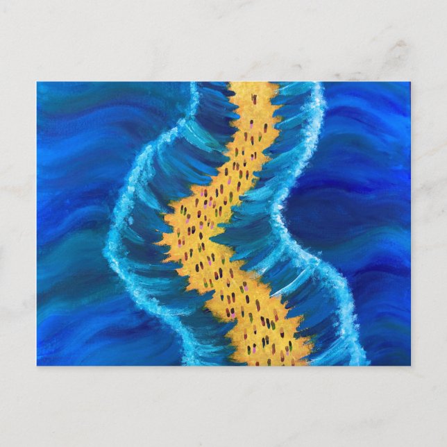 Postal La separación de la pintura del Mar Rojo (Anverso)