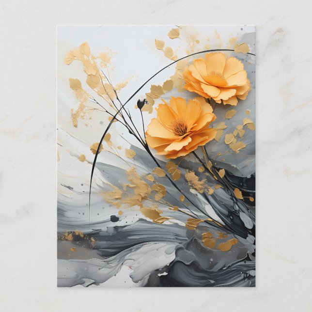 Postal La serenidad dorada (Anverso)