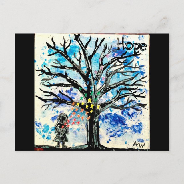 Postal La serie de los árboles: la esperanza (Anverso)
