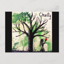 Postal La Serie del Árbol: Caridad