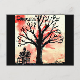 Postal La serie del árbol: Compasión