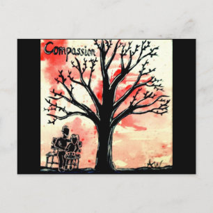 Postal La serie del árbol: Compasión