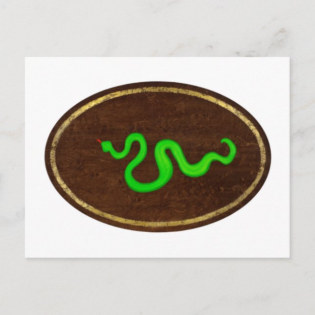 Postal La serpiente 2009 (Anverso)